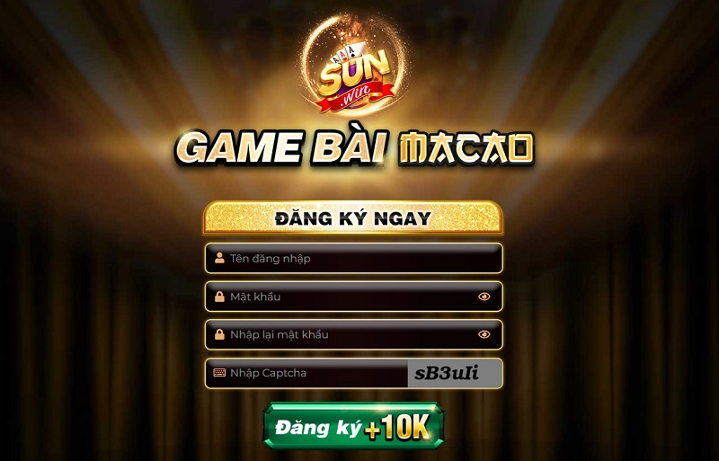 Cách mở tài khoản Sunwin trên web - Nhận nóng 10K ngay khi đăng ký thành công